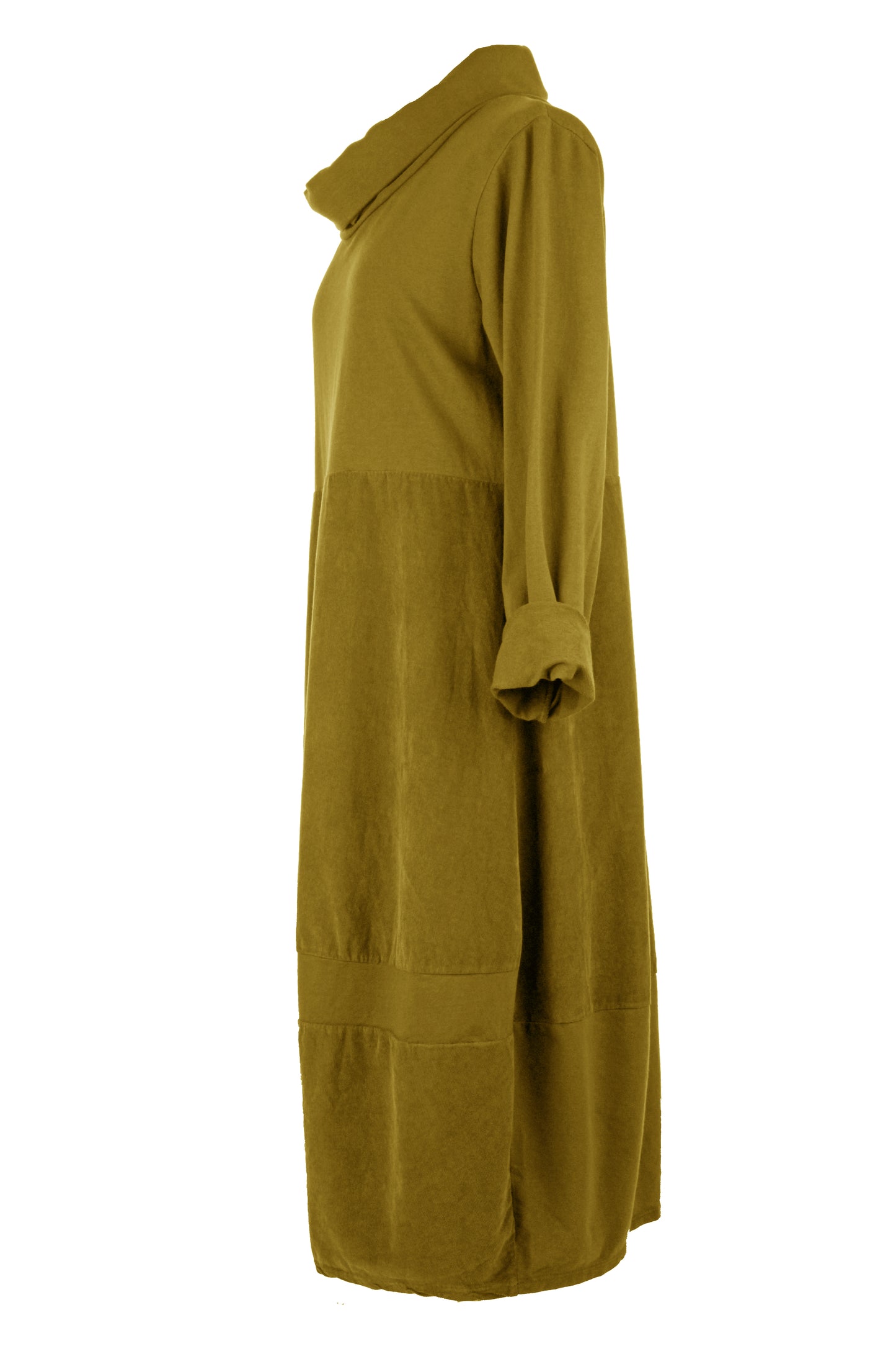 Cowl Corduroy Panel Midi