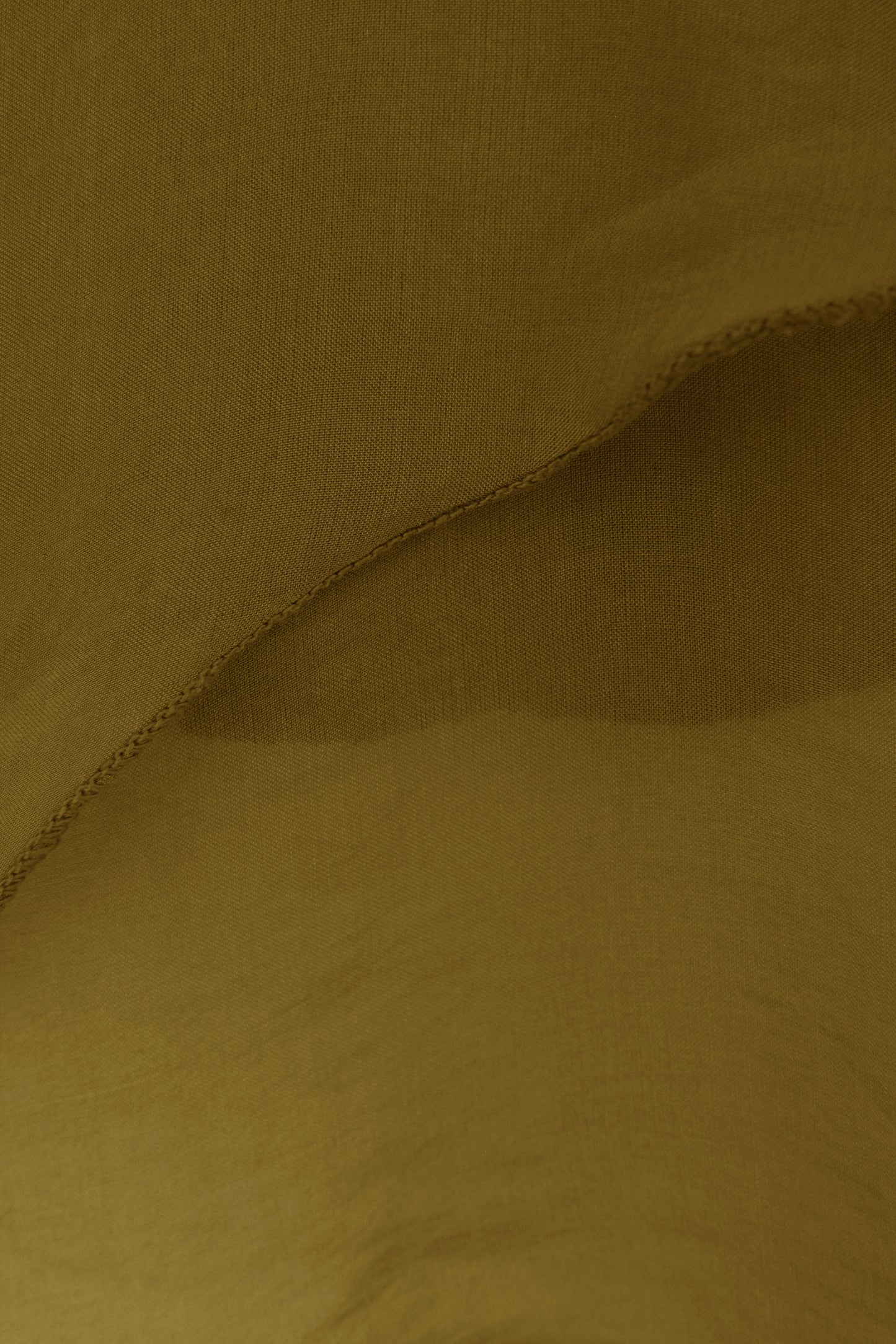 V Neck Crossover Hem Silk Blouse
