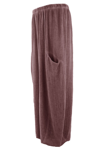 2 Slit Pocket Teabag Linen Trouser