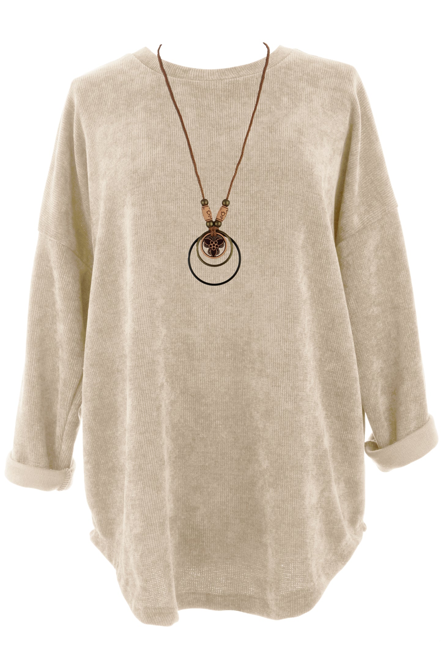 Chenille Necklace Top