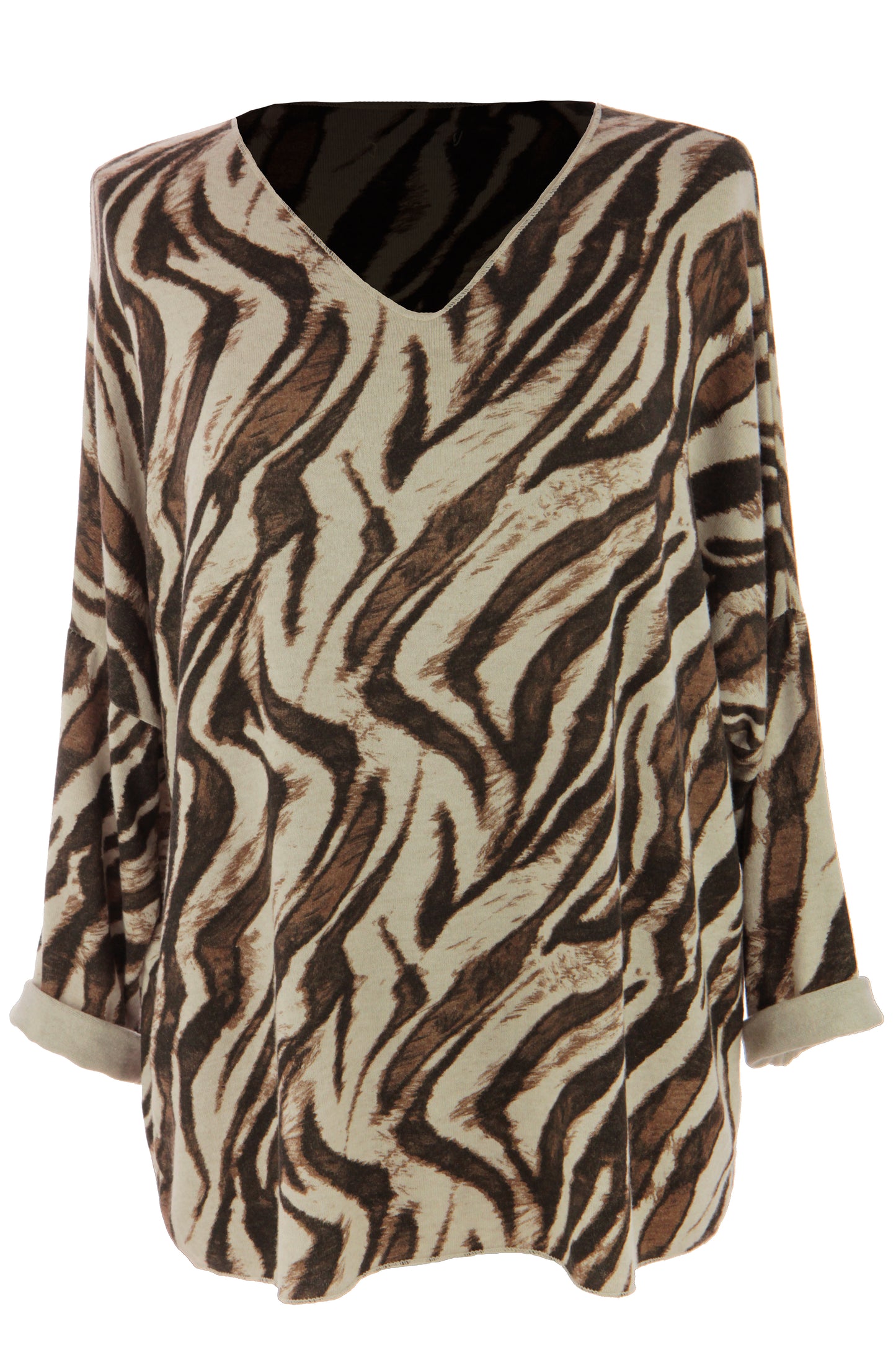 Zebra Print Lightweight Jumper