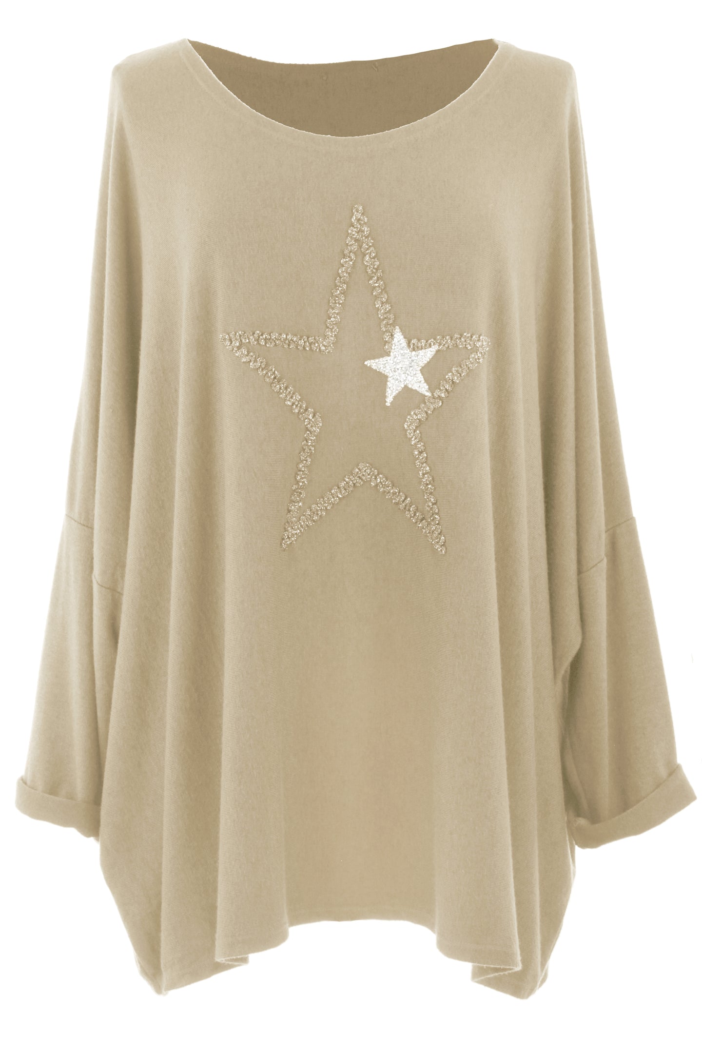 Double Star Detail Soft Knit Jumper