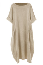 Load image into Gallery viewer, 2 Pocket Washed Linen Dress
