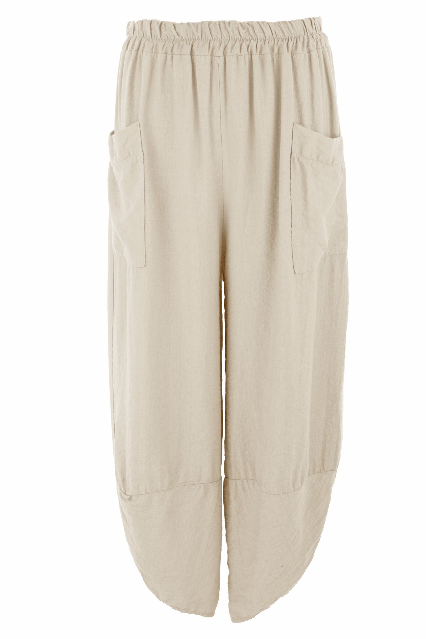 2 Pocket Ankle Length Barrel Leg Trouser