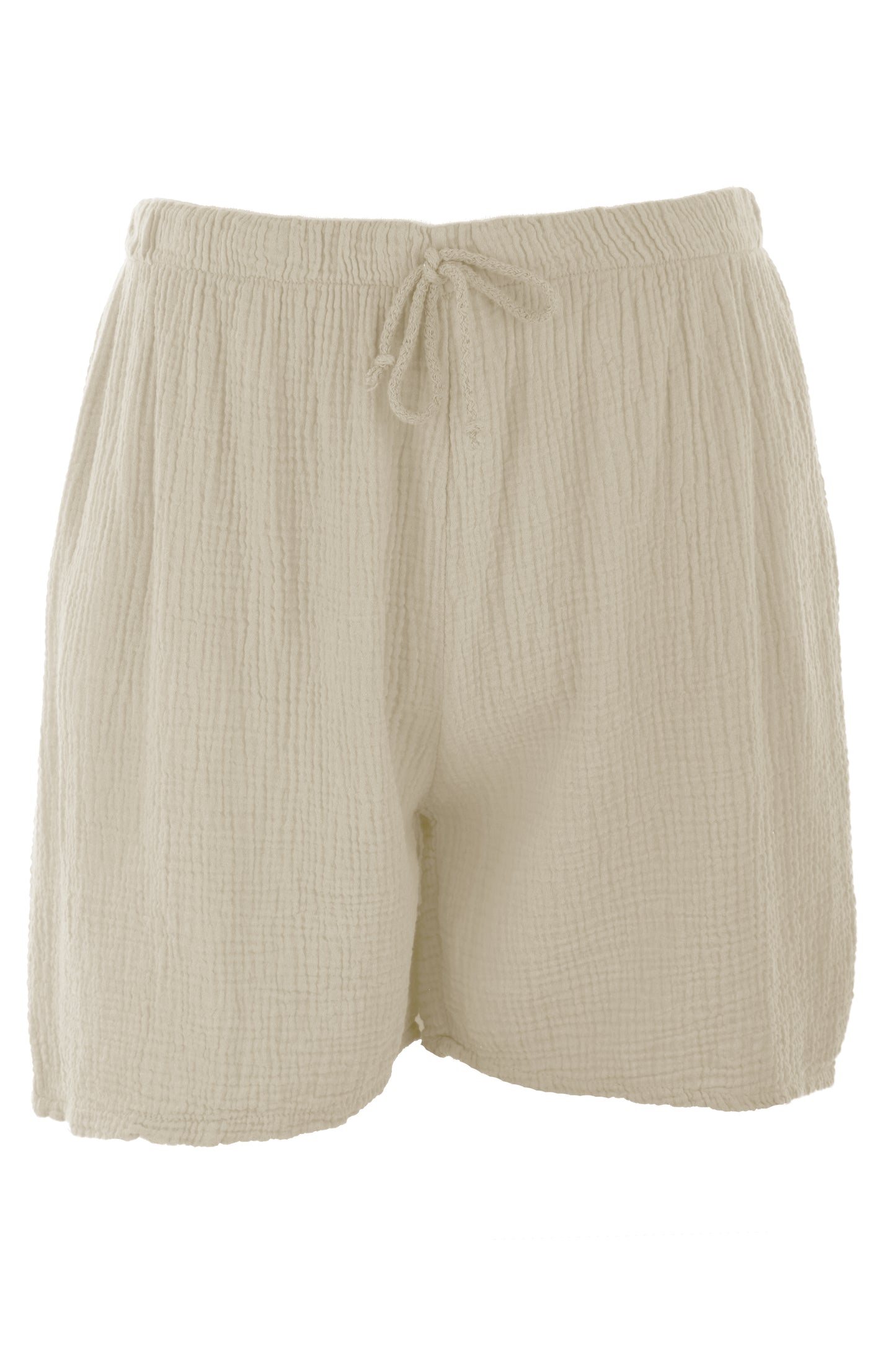 2 Pocket Cheesecloth Cotton Shorts