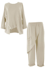 Load image into Gallery viewer, Zip Detail Sweatshirt Jogger Set
