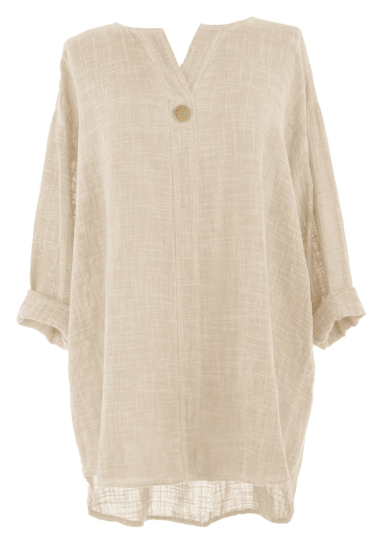 Button Detail Cotton Top