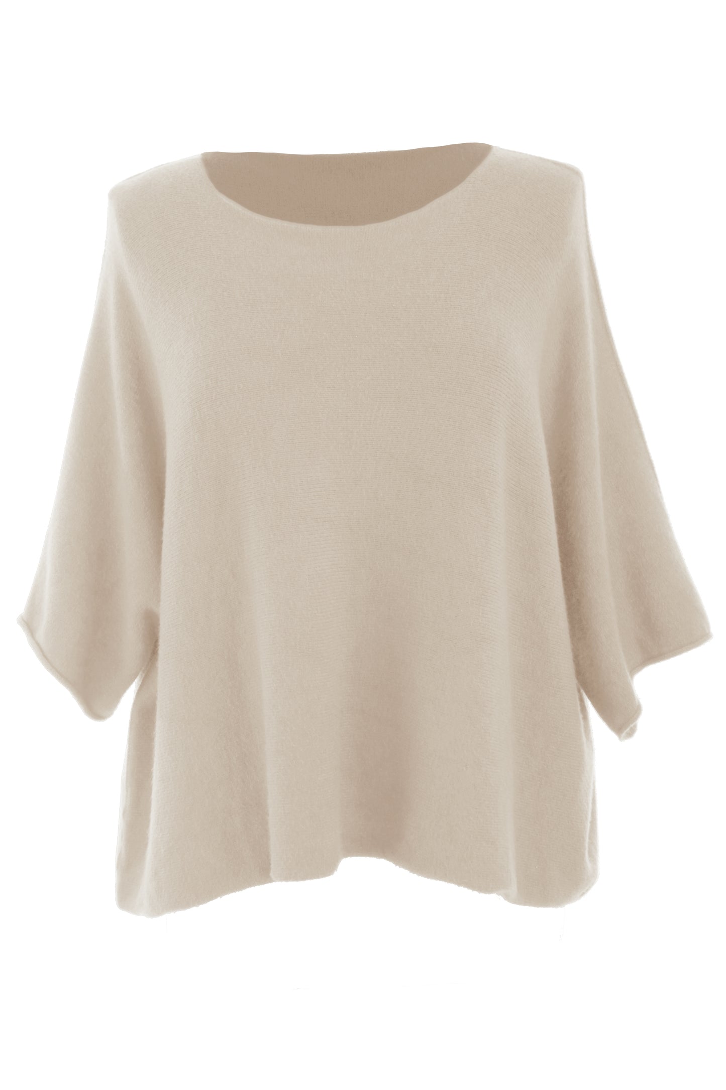 Batwing Short Sleeve Soft Knit Jumper