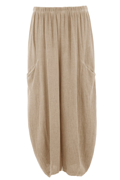 2 Slit Pocket Teabag Linen Trouser