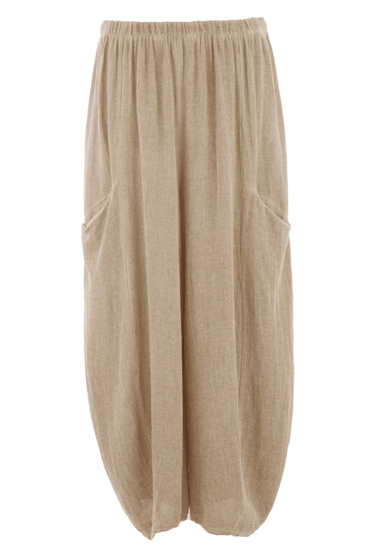 2 Slit Pocket Teabag Linen Trouser