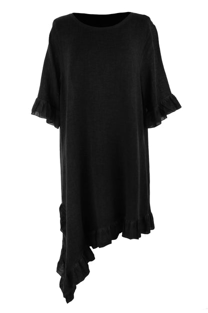 Diagonal Hem Teabag Dress