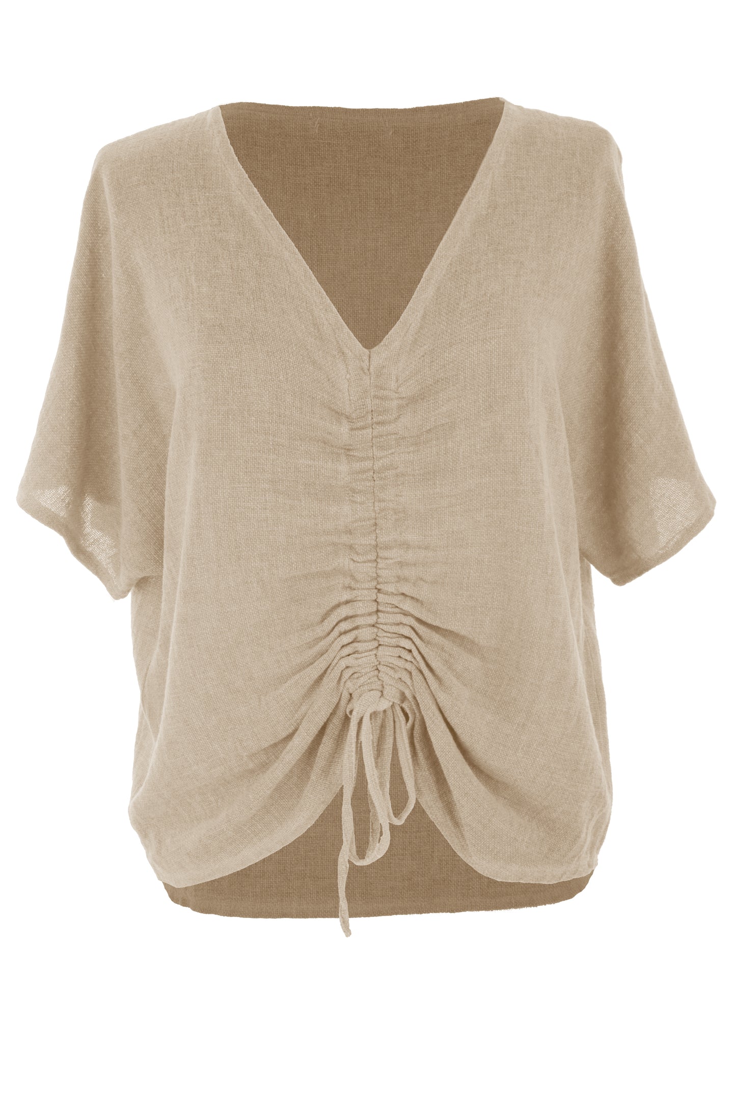 Ruched Front Teabag Top