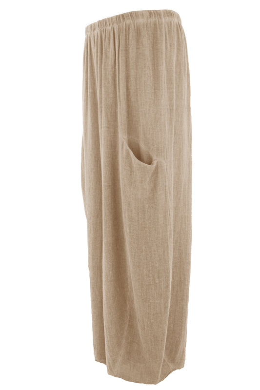 2 Slit Pocket Teabag Linen Trouser