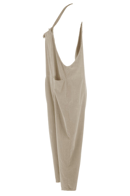 Corduroy Knot Dungarees