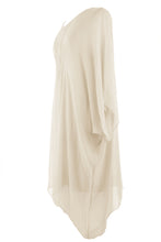 Load image into Gallery viewer, Ruched Front Silk Dress

