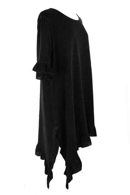 Diagonal Hem Teabag Dress