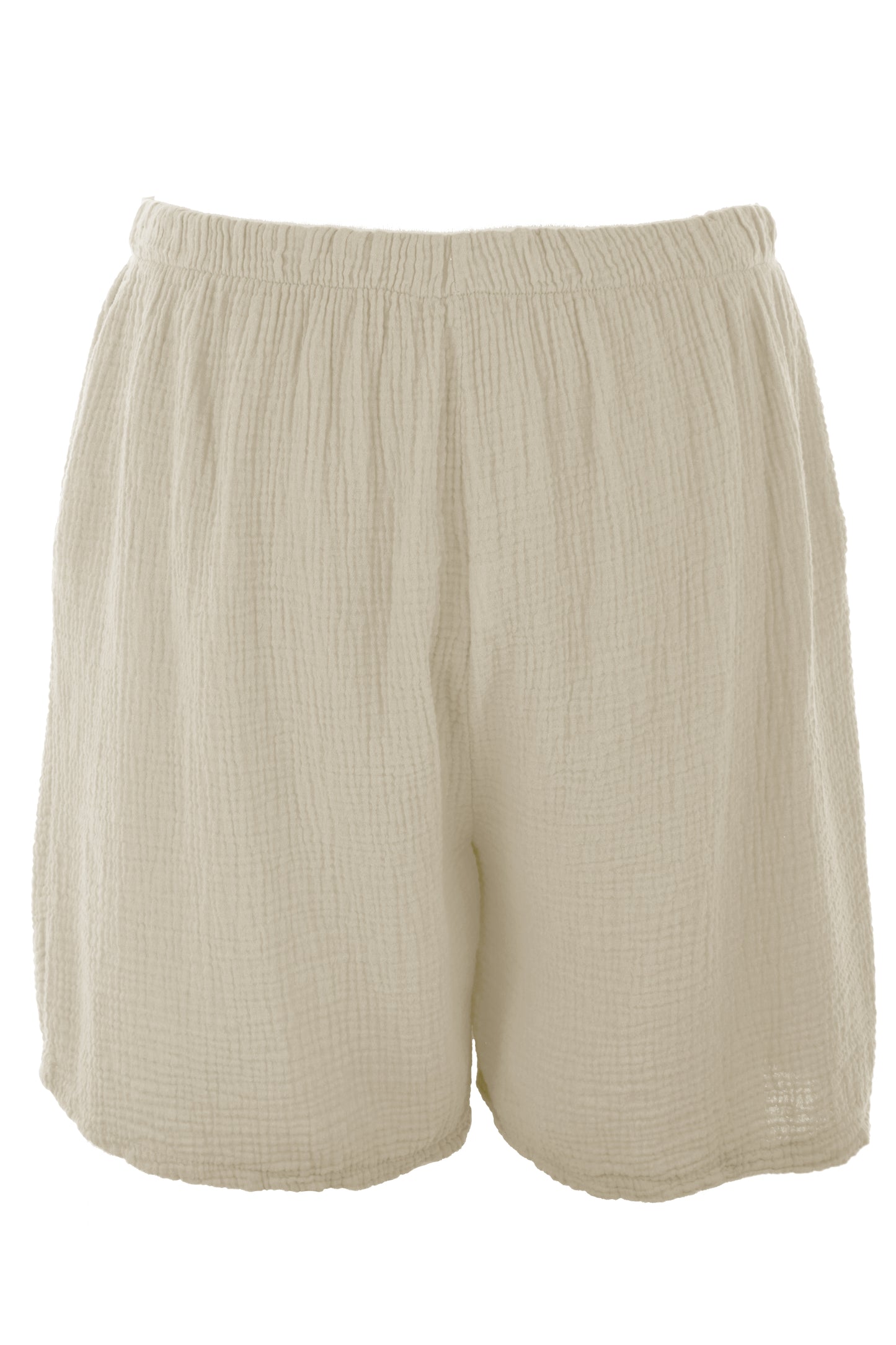 2 Pocket Cheesecloth Cotton Shorts