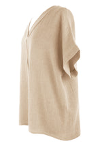 Load image into Gallery viewer, V Neck Teabag Linen Top
