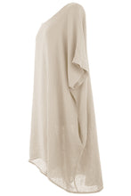 Load image into Gallery viewer, Crochet Back Linen Dress
