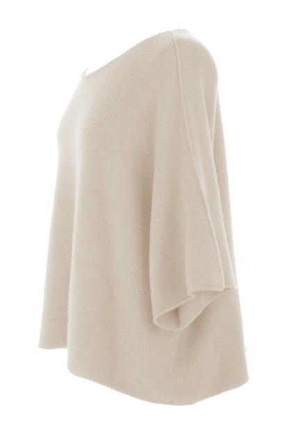 Batwing Short Sleeve Soft Knit Jumper