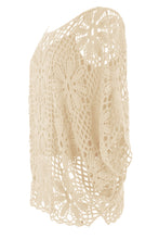 Load image into Gallery viewer, Flower Pattern Crochet Top with Vest
