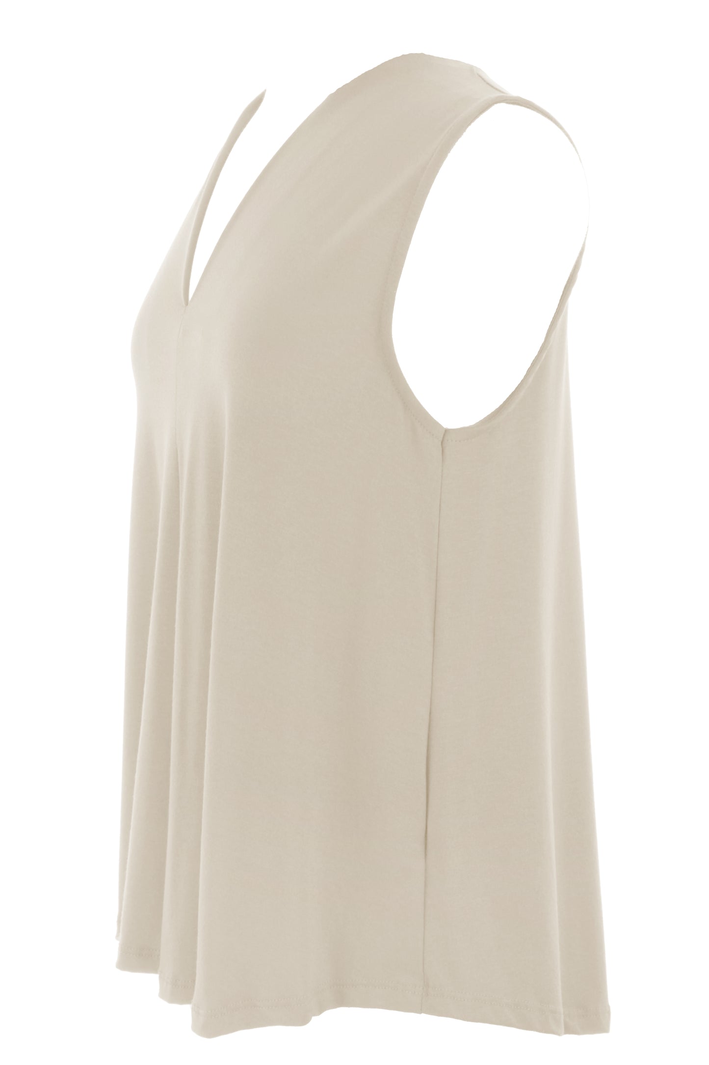 Sleeveless V Neck Top