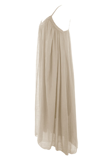 Strappy Cotton Midi Dress