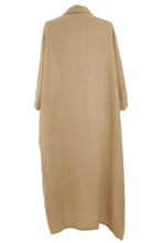 Load image into Gallery viewer, Batwing Collar Tulip Linen Midi
