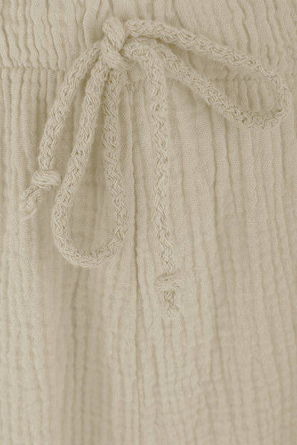 2 Pocket Cheesecloth Cotton Shorts