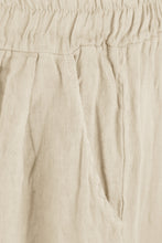 Load image into Gallery viewer, Frayed Trim Linen Shorts
