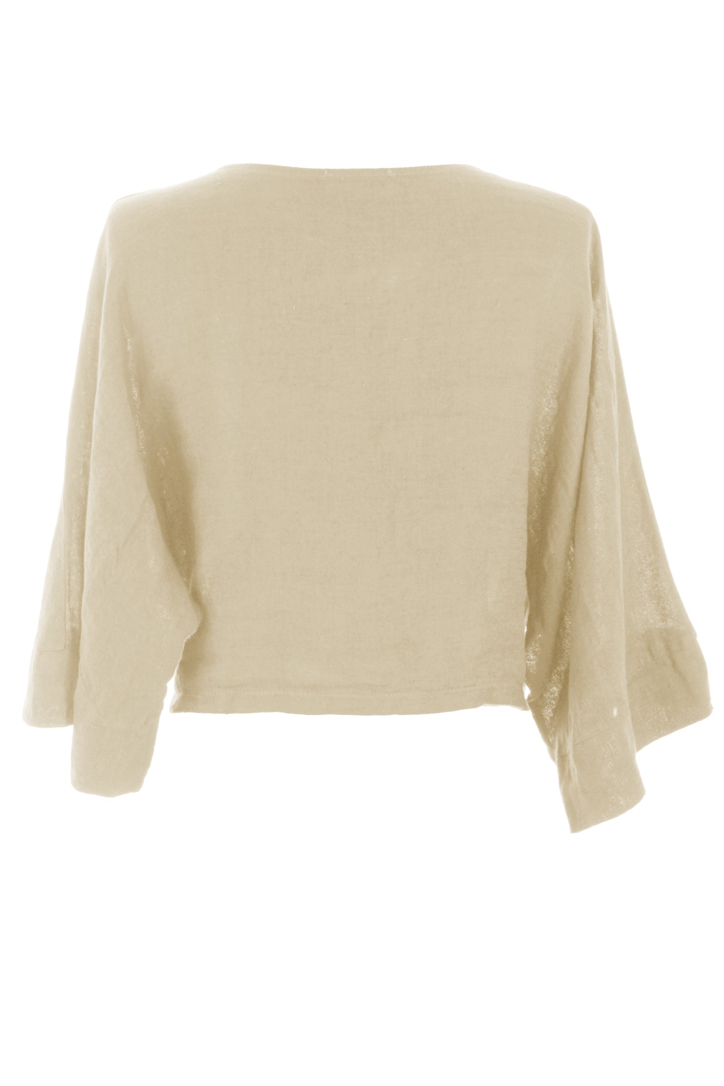 Twist Front Linen Crop Top