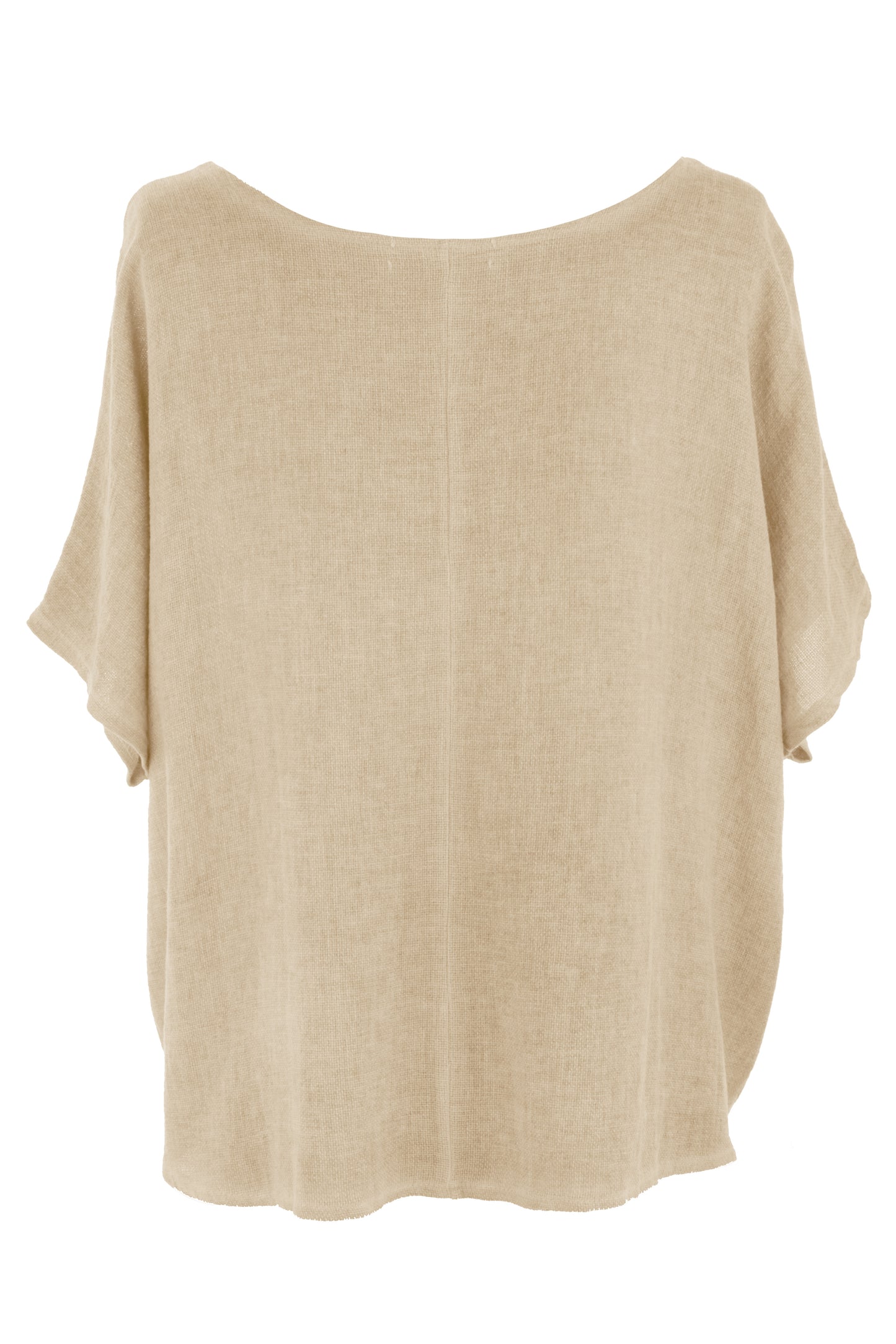 Pleat Detail Teabag Linen Top