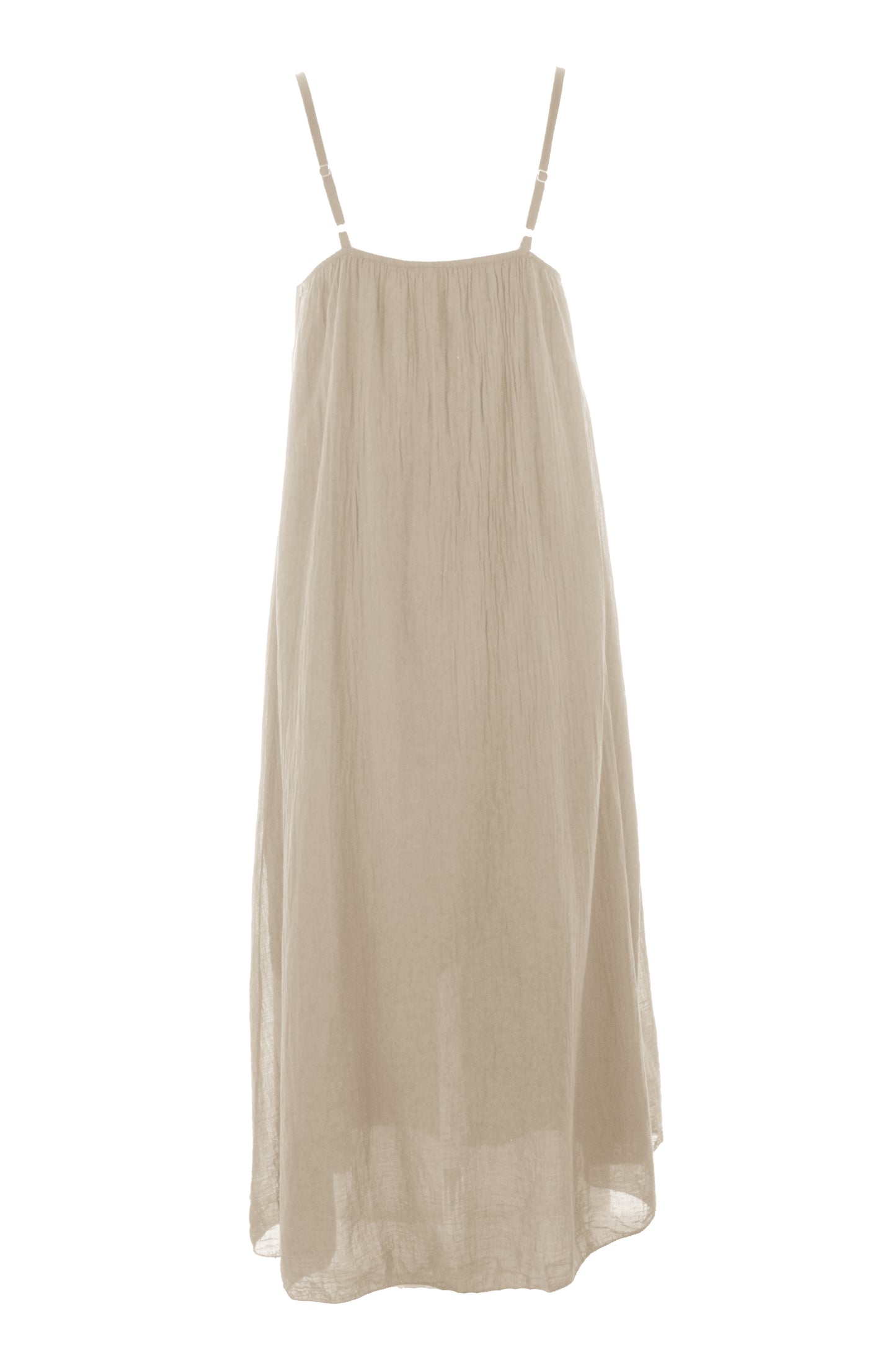 Strappy Cotton Midi Dress