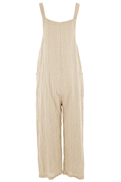Stripes Cotton Dungaree