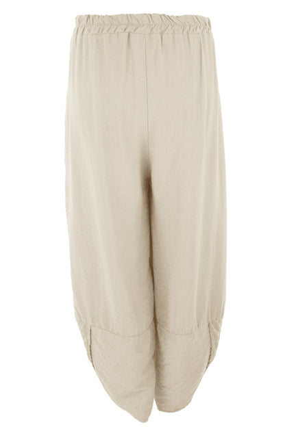 2 Pocket Ankle Length Barrel Leg Trouser
