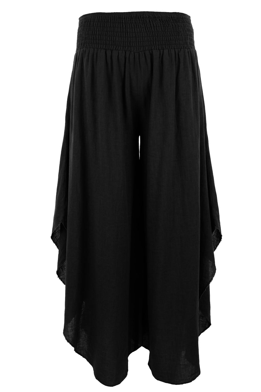 Side Split Linen Trouser