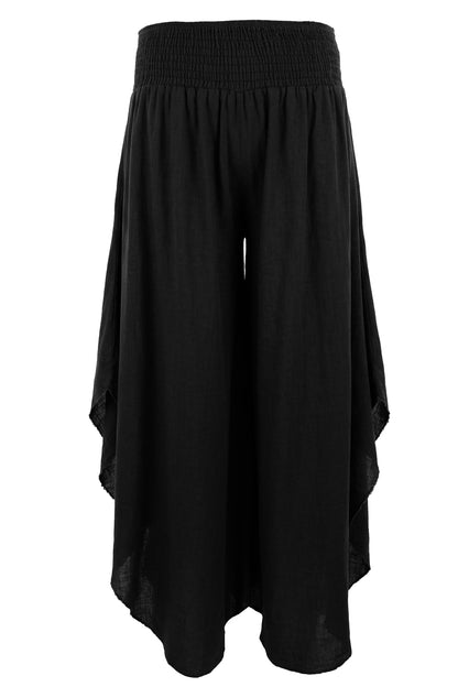 Side Split Linen Trouser