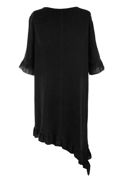 Diagonal Hem Teabag Dress