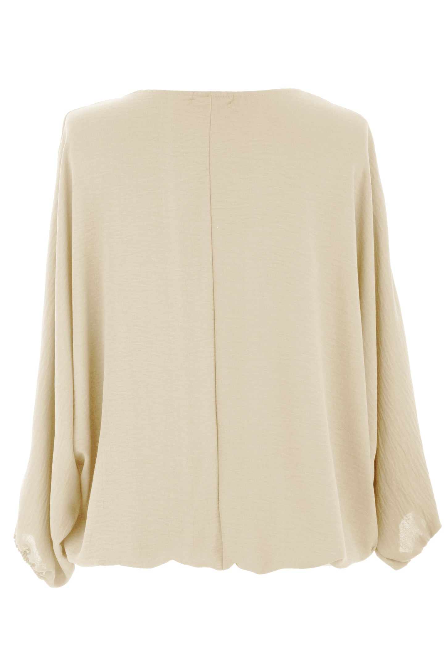 Puffball Hem Necklace Top