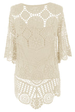 Load image into Gallery viewer, Scoop Hem Crochet Top
