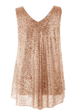 Load image into Gallery viewer, V Neck Sequin Vest
