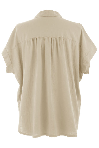 3 Button Linen Shirt