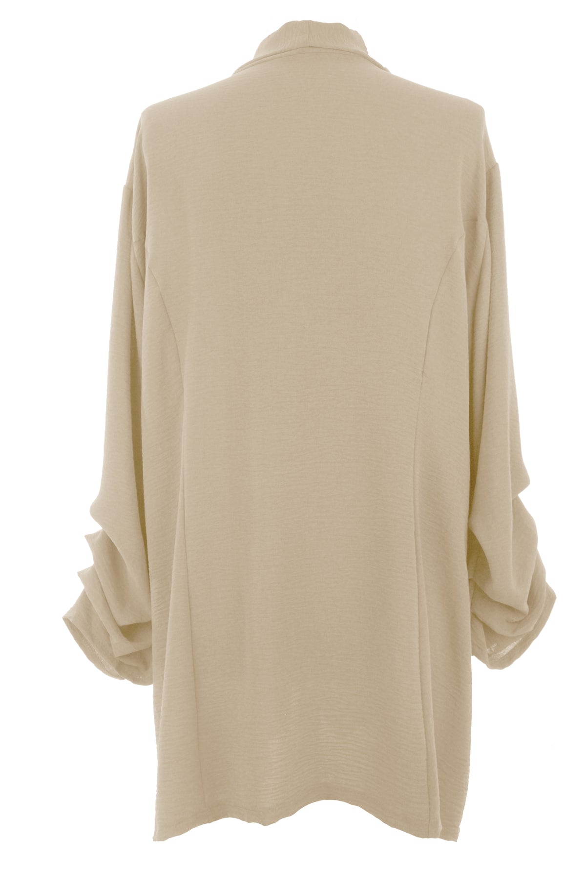 Ruched Sleeve Blazer
