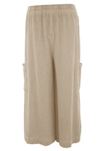 Load image into Gallery viewer, Teabag Linen Cropped Length Trouser
