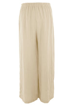 Load image into Gallery viewer, Tab Button Detail Linen Trouser

