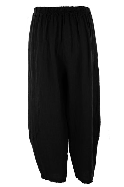 2 Pocket Barrel Leg Linen Trouser