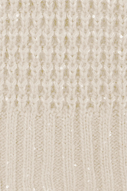 Sequin Detail Waffle Knit Jumper