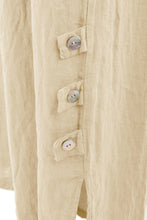 Load image into Gallery viewer, Tab Button Detail Linen Trouser
