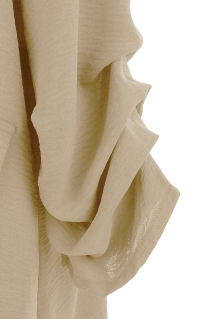 Ruched Sleeve Blazer
