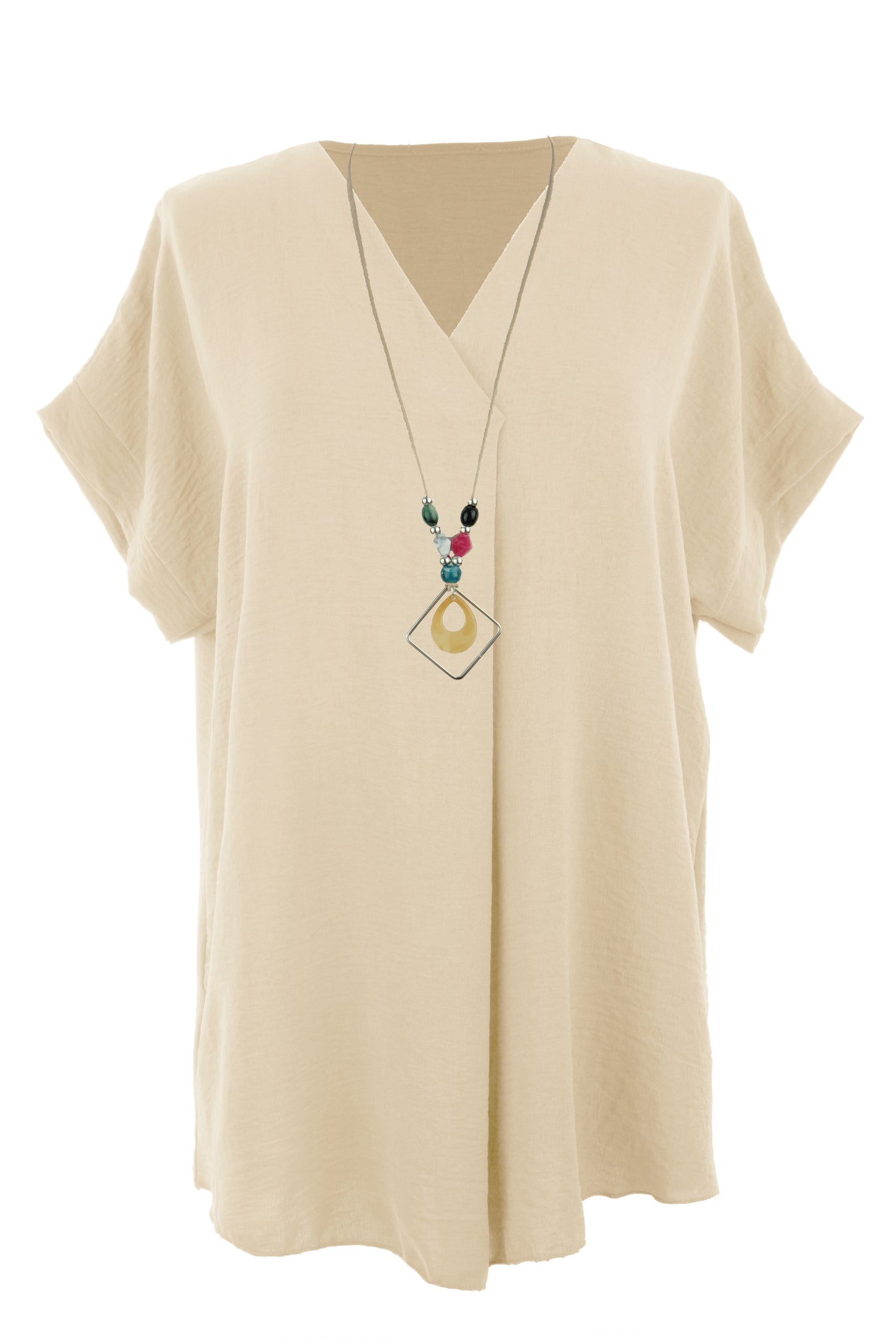 V Neck Necklace Top